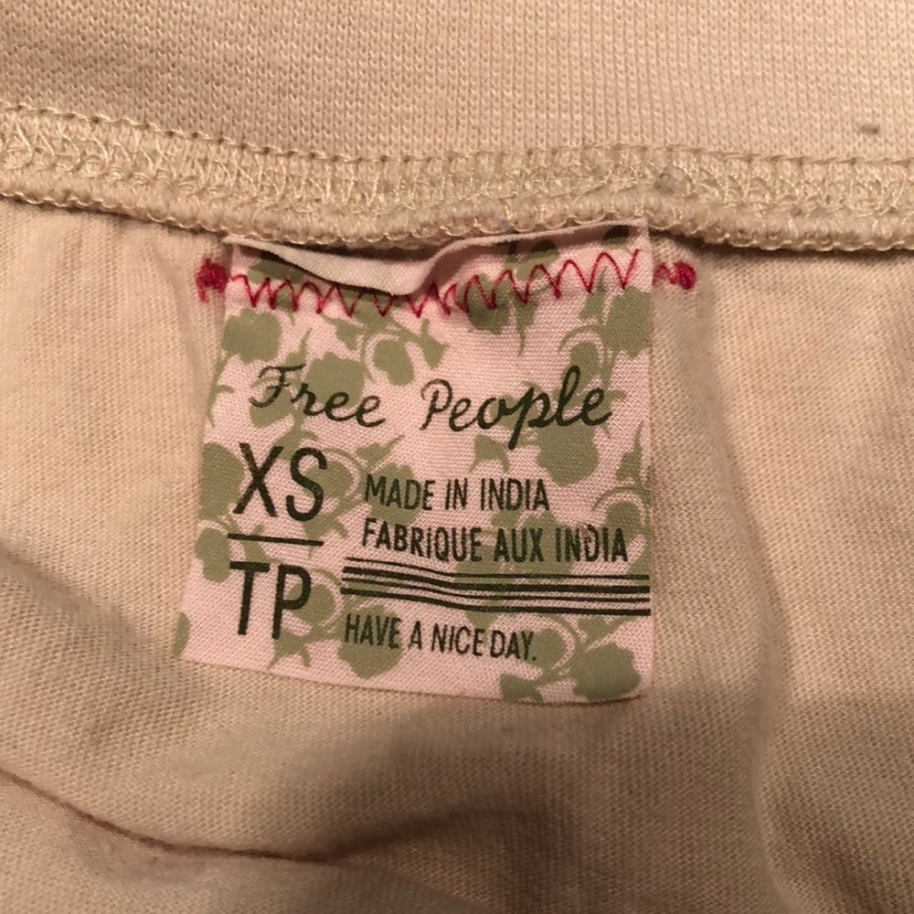 Euc free people cotton tan skirt - Picture 6 of 6